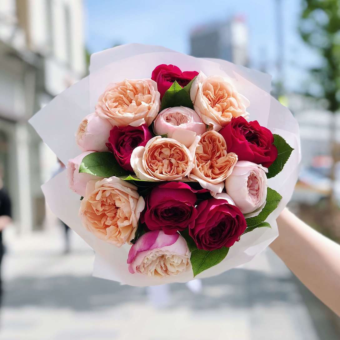 Микс из садовых роз №3