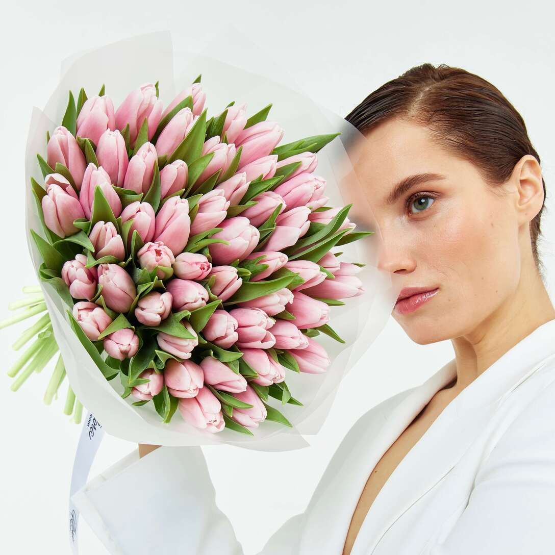 Букет из 51 тюльпана 