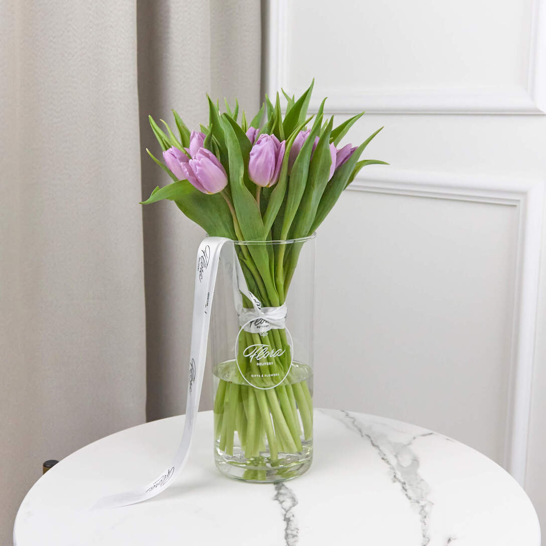 Букет из 25 тюльпанов 