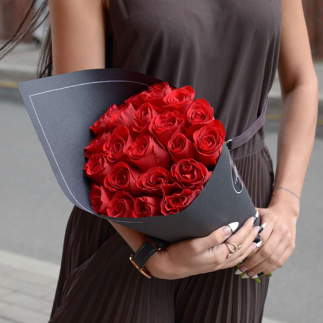 Букет из 21 розы 