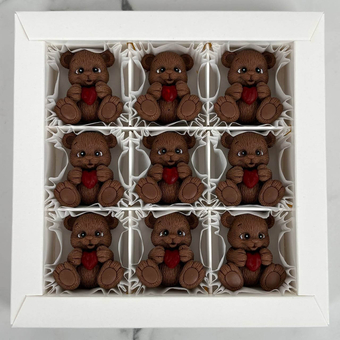 Конфеты ручной работы Мишки 9 шт (150 гр)