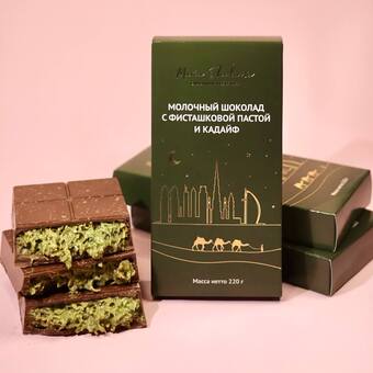 Шоколадная плитка "Дубайский шоколад"
