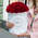 Шляпная коробка Grand с красными розами  WHITE