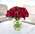 Букет из 21 кустовой розы "Red Lace"