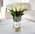 Букет из 21 розы "White Kenya" в вазе