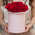 Шляпная коробка Demi "Розы Кения Red" PINK