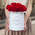 Шляпная коробка Demi "Розы Кения Red" WHITE