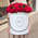 Шляпная коробка Grand "Розы Red Piano" WHITE