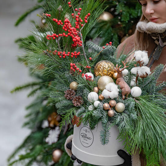 Новогодняя композиция "Зимний лес" Фото 2