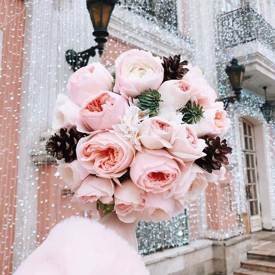 Шляпная коробка Demi "Winter” PINK