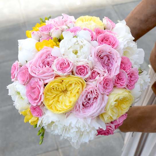 Букет "Angie" в шляпной коробке Petit BLUE Фото 3