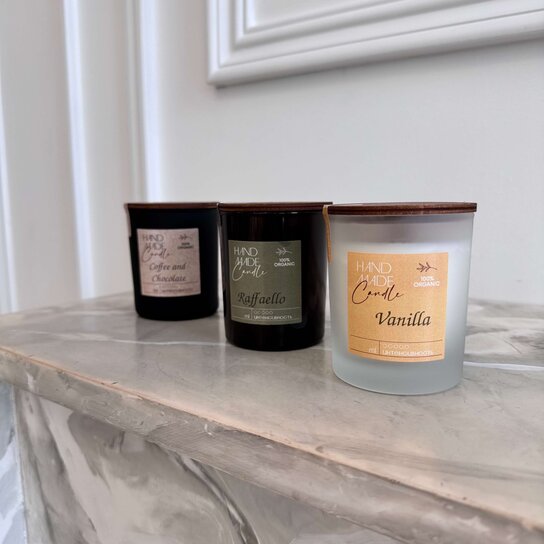 Интерьерная ароматическая свеча с деревянным фитилем "Vanilla" 180 мл Фото 3