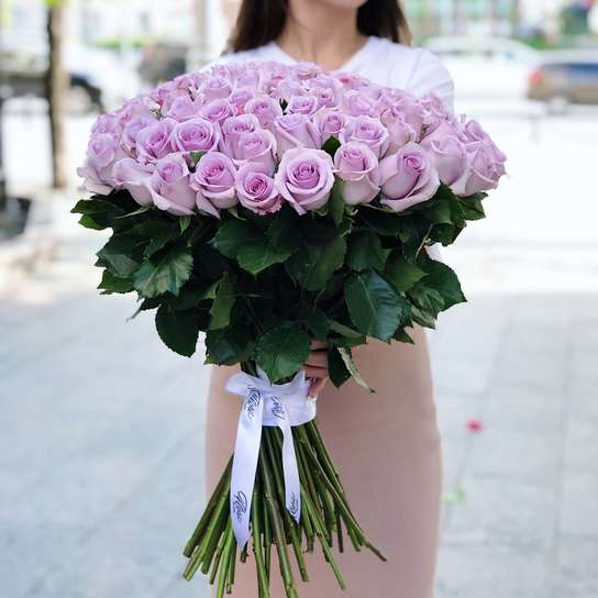 Букет из 101 розы "Purple"