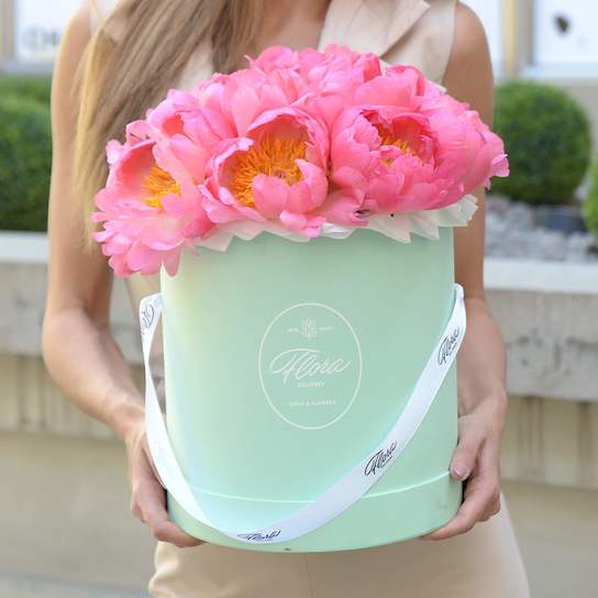 Шляпная коробка Grand "Coral Сharm" GREEN