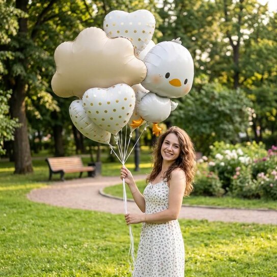 Набор воздушных шаров «Duckling and Cloud» (7 шаров)