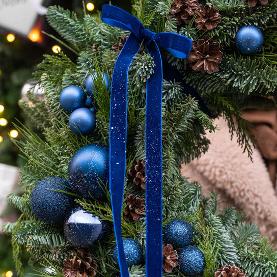Венок новогодний "Ультрамарин"