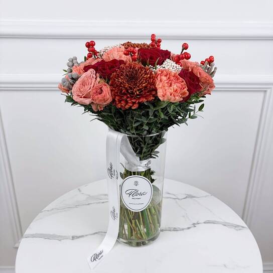 Букет "Velvet Harvest" в вазе