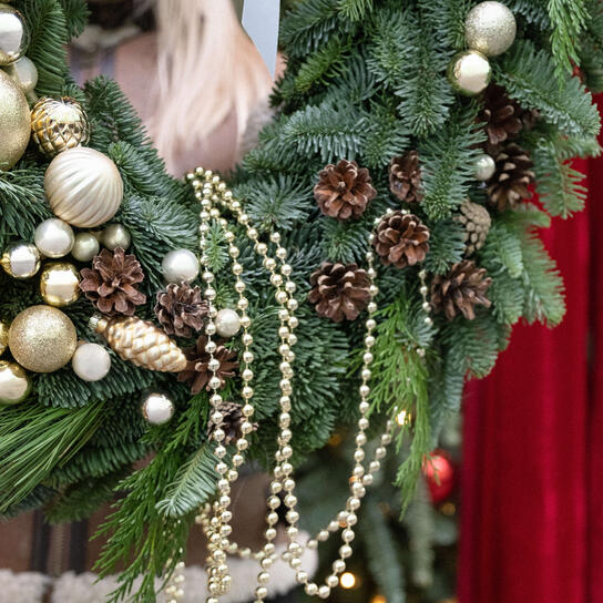 Венок новогодний «Gold»