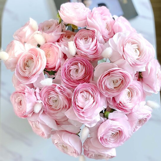 Букет ранункулюсов Lady в вазе