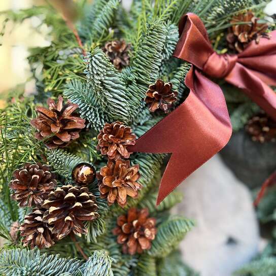 Венок новогодний "Аметист"