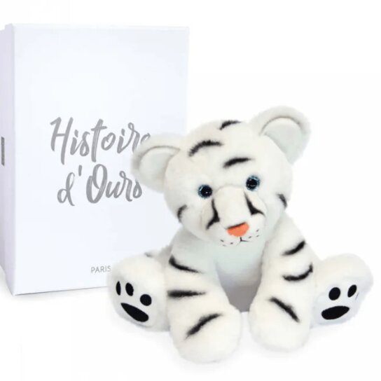 Мягкая игрушка в подарочной коробке Снежный барс Histoire d'Ours 30 см