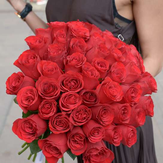 Букет из 51 розы "Red Kenya"
