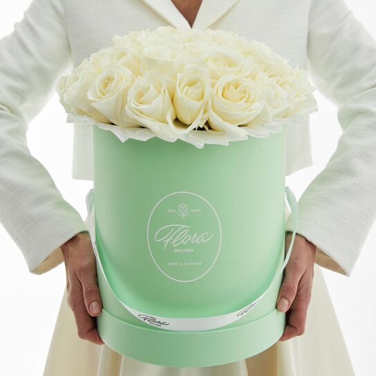 Шляпная коробка Grand "Розы Proud" GREEN Фото 3