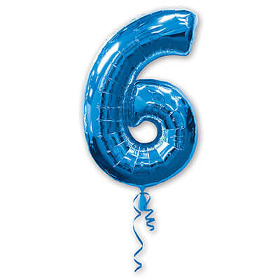 Воздушный шар "Цифра 6"
