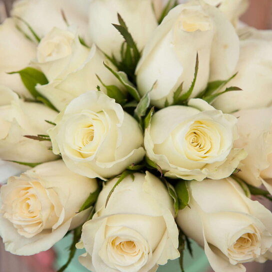 Шляпная коробка Demi "Розы Кения White" PINK Фото 4
