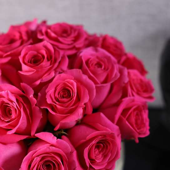 Букет из 25 роз "Pink Floyd" в вазе