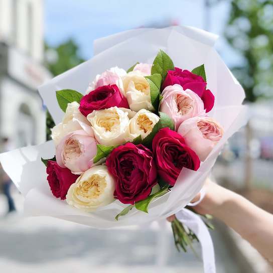 Микс из садовых роз №1