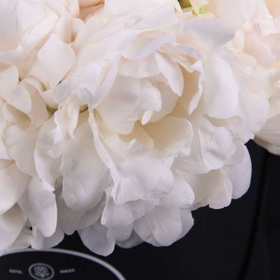 Шляпная коробка Grand "Пионы Madame Claude Tain" BLVCK