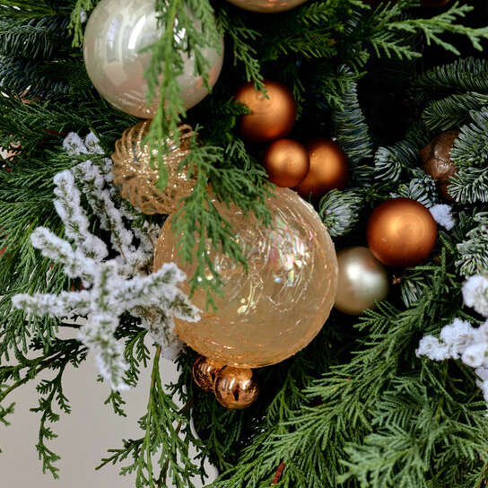 Венок новогодний "Янтарь"