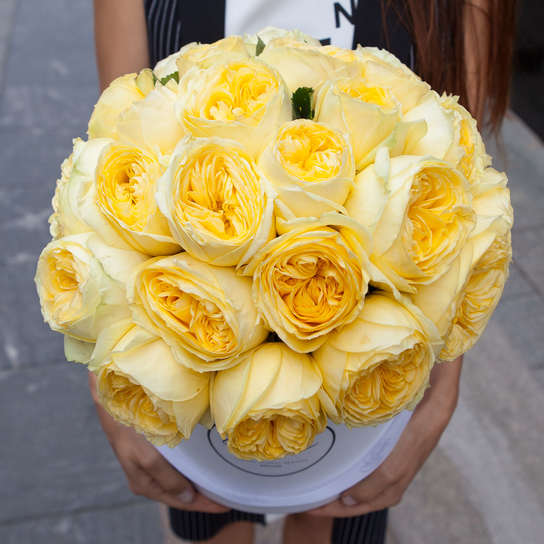 Шляпная коробка Grand "Розы Catalina" WHITE