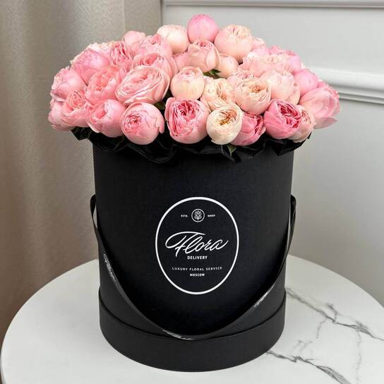 Шляпная коробка Grand "Розы Mansfield Park" BLVCK