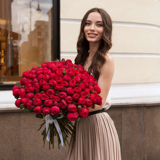 Букет из 101 розы "Red Piano"