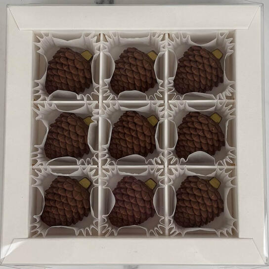 Конфеты ручной работы Ёлочные игрушки шишки 9 шт (135 гр) Фото 2