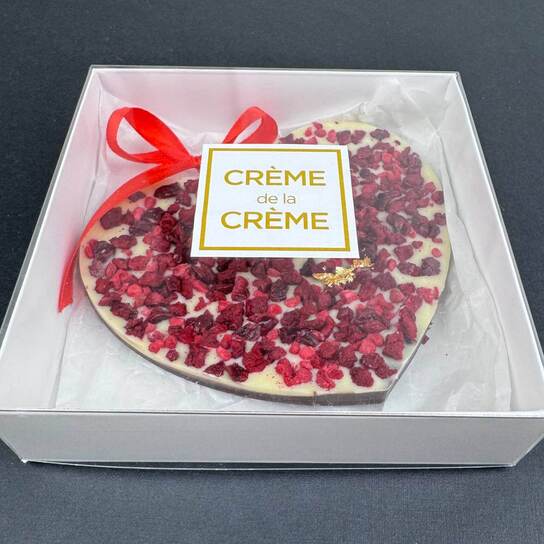 Шоколадное сердце "Crème de la Crème" с вишней и малиной 80 гр Фото 2