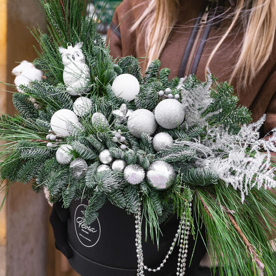 Новогодняя композиция "Сова"