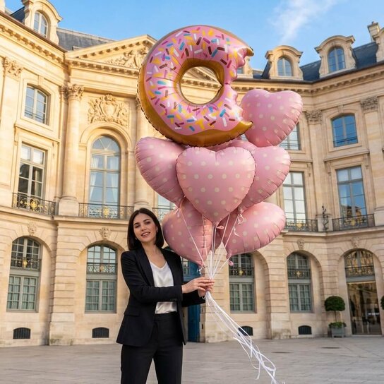 Набор воздушных шаров «Pink Donut» (9 шаров)