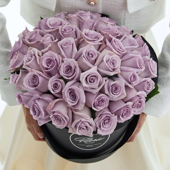 Шляпная коробка Grand "Розы Purple" BLVCK Фото 3