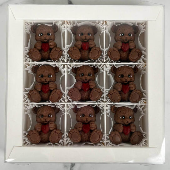 Конфеты ручной работы Мишки 9 шт (150 гр) Фото 2