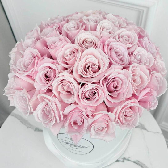 Шляпная коробка Grand "Розы Sweet Escimo" WHITE Фото 2