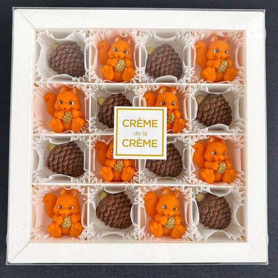 Конфеты ручной работы Белочки с шишками 16 шт (240гр)