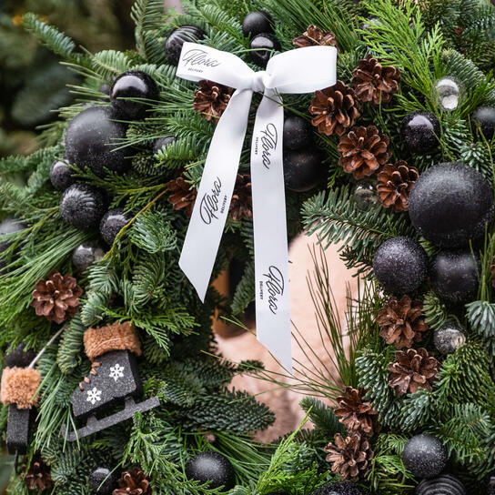 Венок новогодний "BLACK"