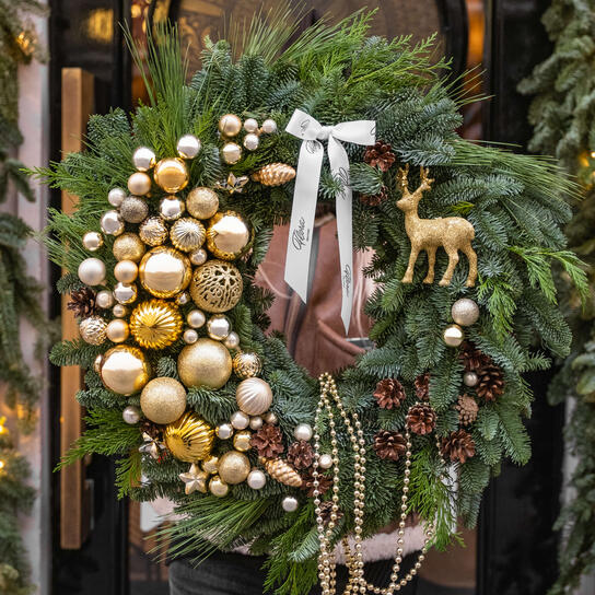Венок новогодний «Gold»