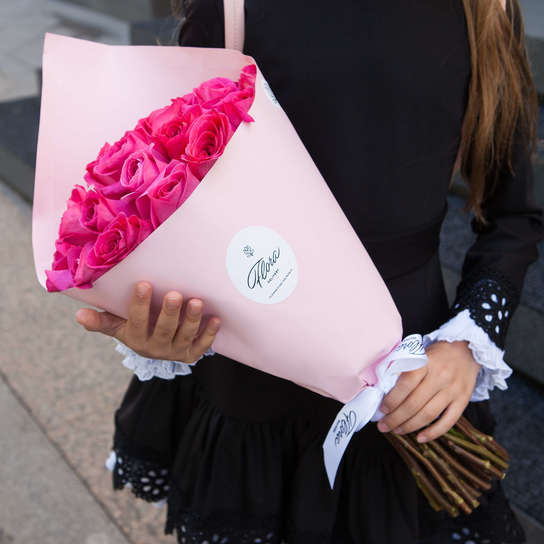 Букет 25 роз "Pink Floyd" PINK