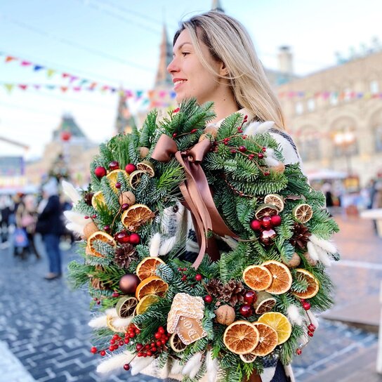 Венок новогодний "Happiness" Фото 2