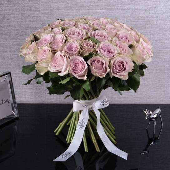 Букет из 51 розы "Purple Kenya" Фото 8