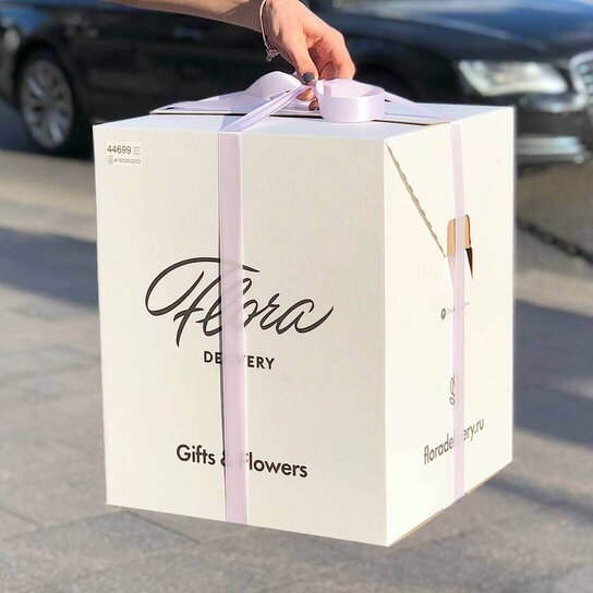 Фруктовый набор в шляпной коробке Ultra Grand BLACK Фото 3